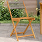 Bistro Chairs 2 Pcs Solid Wood Acacia And Rope