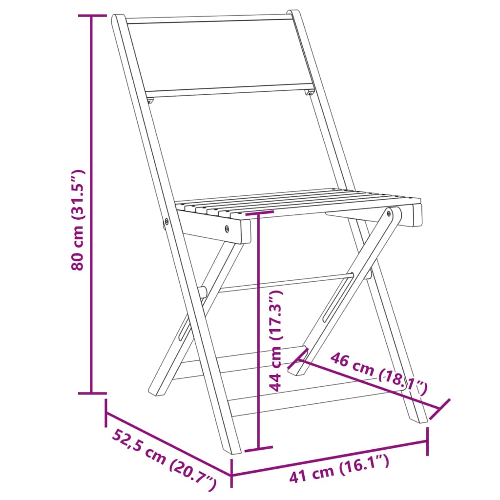 Bistro Chairs 2 Pcs White Solid Wood Acacia And Fabric