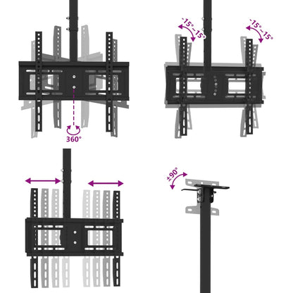 Tv Ceiling Mount For 32-65 Inch Screen Max Vesa 400X400 Mm 40Kg