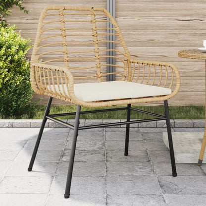 Garden Chairs 2 Pcs With Cushions Poly Rattan