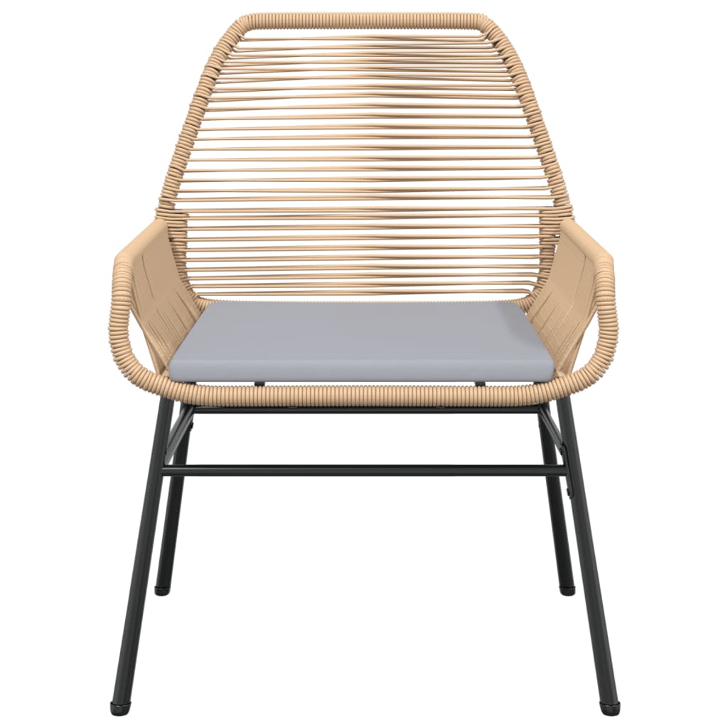 Garden Chairs 2 Pcs With Cushions Poly Rattan