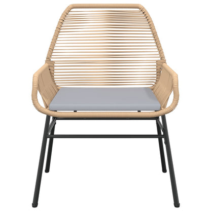 Garden Chairs 2 Pcs With Cushions Poly Rattan