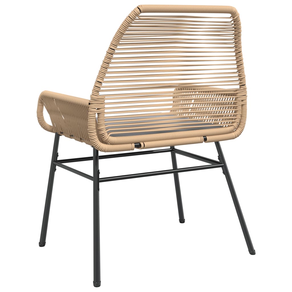 Garden Chairs 2 Pcs With Cushions Poly Rattan