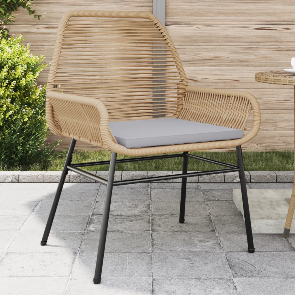 Garden Chairs 2 Pcs With Cushions Poly Rattan