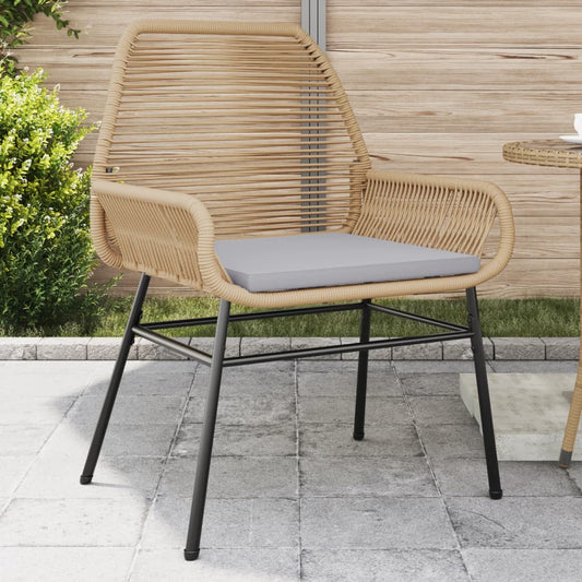 Garden Chairs 2 Pcs With Cushions Poly Rattan