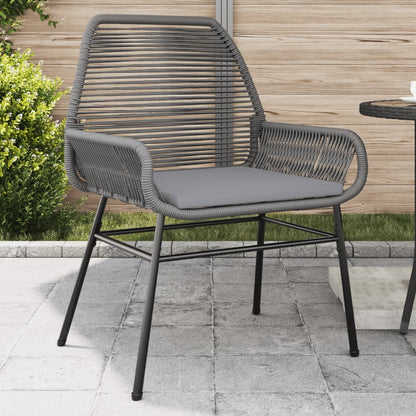 Garden Chairs 2 Pcs With Cushions Poly Rattan