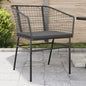 Garden Chairs 2 Pcs With Cushions Poly Rattan