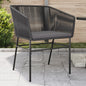 Garden Chairs 2 Pcs With Cushions Poly Rattan
