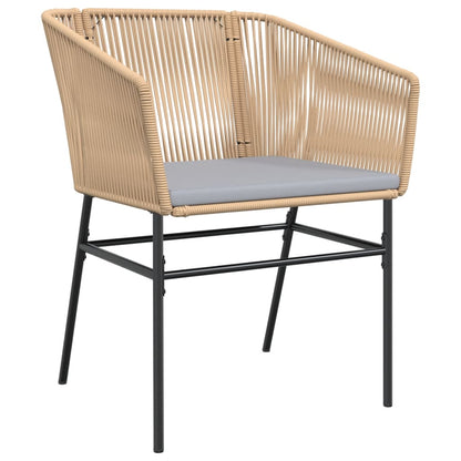 Garden Chairs 2 Pcs With Cushions Poly Rattan