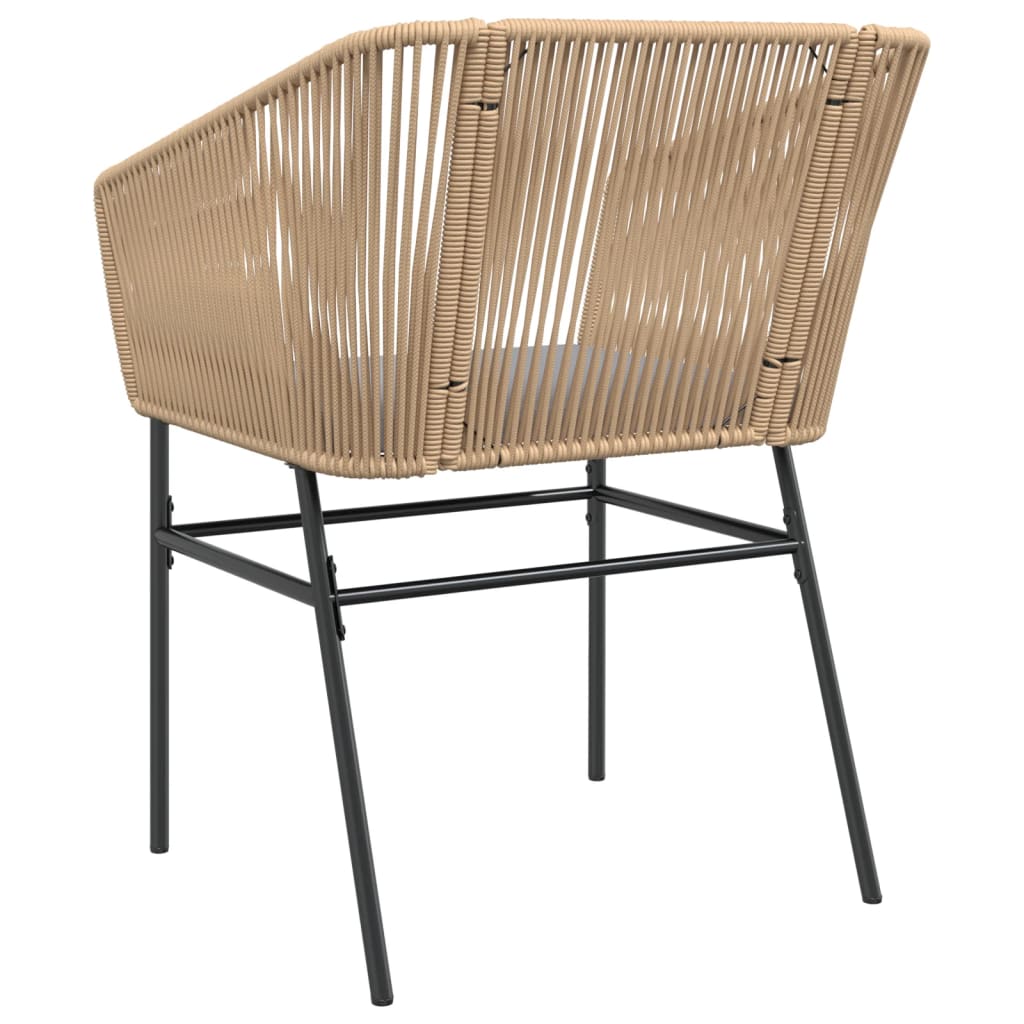 Garden Chairs 2 Pcs With Cushions Poly Rattan