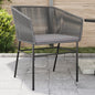 Garden Chairs 2 Pcs With Cushions Poly Rattan