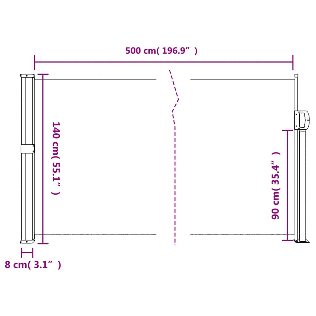 Retractable Side Awning