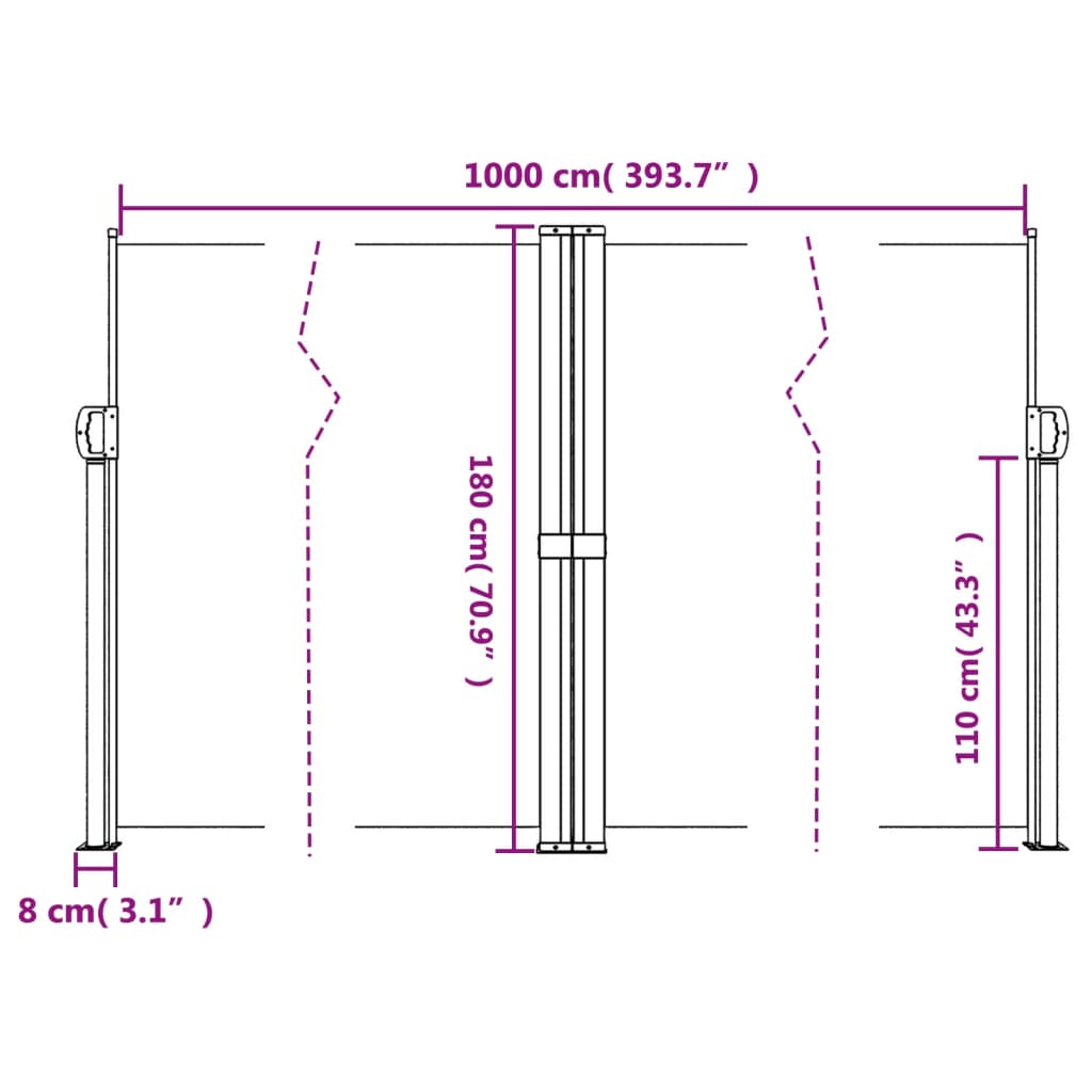 Retractable Side Awning