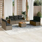 8 Piece Garden Sofa Set With Cushions Poly Rattan