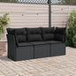 4 Piece Garden Sofa Set With Cushions Poly Rattan