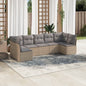 8 Piece Garden Sofa Set With Cushions Poly Rattan