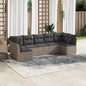 8 Piece Garden Sofa Set With Cushions Poly Rattan