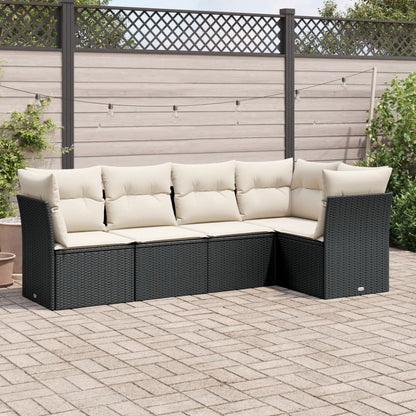 6 Piece Garden Sofa Set With Cushions Poly Rattan