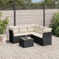 5 Piece Garden Sofa Set With Cushions Poly Rattan