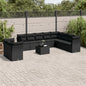 11 Piece Garden Sofa Set With Cushions Poly Rattan