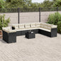 11 Piece Garden Sofa Set With Cushions Poly Rattan
