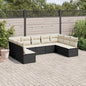9 Piece Garden Sofa Set With Cushions Poly Rattan