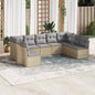 9 Piece Garden Sofa Set With Cushions Poly Rattan