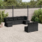 10 Piece Garden Sofa Set With Cushions Poly Rattan