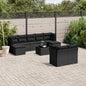 9 Piece Garden Sofa Set With Cushions Poly Rattan