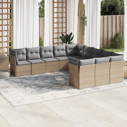 12 Piece Garden Sofa Set With Cushions Poly Rattan