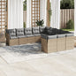 12 Piece Garden Sofa Set With Cushions Poly Rattan