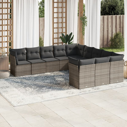 12 Piece Garden Sofa Set With Cushions Poly Rattan