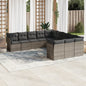 12 Piece Garden Sofa Set With Cushions Poly Rattan
