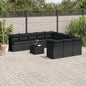 12 Piece Garden Sofa Set With Cushions Poly Rattan