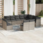 12 Piece Garden Sofa Set With Cushions Poly Rattan