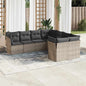 8 Piece Garden Sofa Set With Cushions Poly Rattan