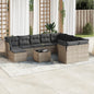 11 Piece Garden Sofa Set With Cushions Poly Rattan