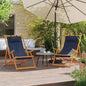Folding Beach Chair Fabric And Wooden Frame
