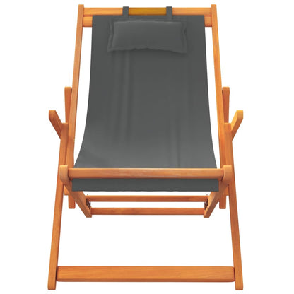 Folding Beach Chairs 2 Pcs Fabric