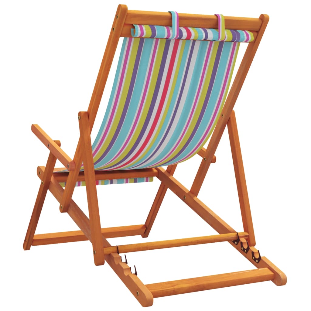 Folding Beach Chairs 2 Pcs Fabric