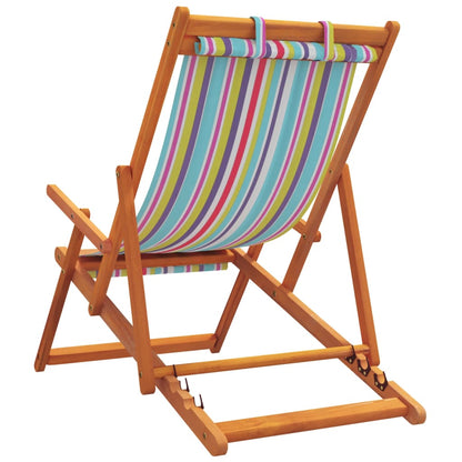 Folding Beach Chairs 2 Pcs Fabric