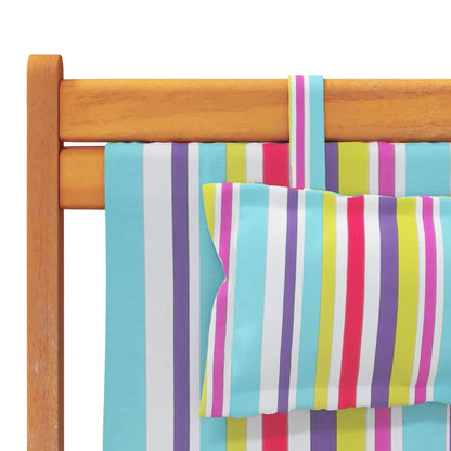 Folding Beach Chairs 2 Pcs Fabric