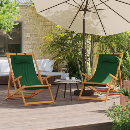 Folding Beach Chair Fabric And Wooden Frame