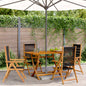 Garden Chairs 2 Pcs Solid Wood Acacia And Polypropylene