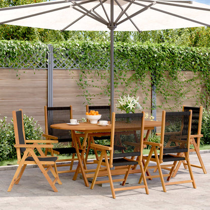 Garden Chairs 2 Pcs Solid Wood Acacia And Polypropylene