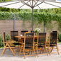 Garden Chairs 2 Pcs Solid Wood Acacia And Polypropylene