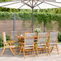 Garden Chairs 2 Pcs Solid Wood Acacia And Polypropylene
