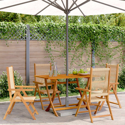 Garden Chairs 2 Pcs Solid Wood Acacia And Polypropylene