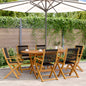Folding Garden Chairs 6 Pcs Solid Wood Acacia