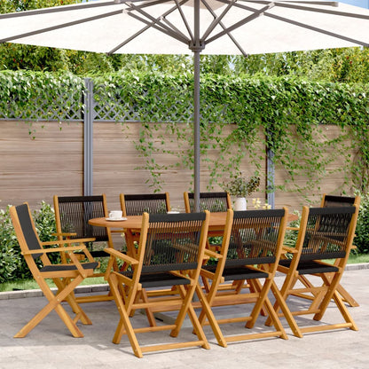 Folding Garden Chairs 6 Pcs Solid Wood Acacia